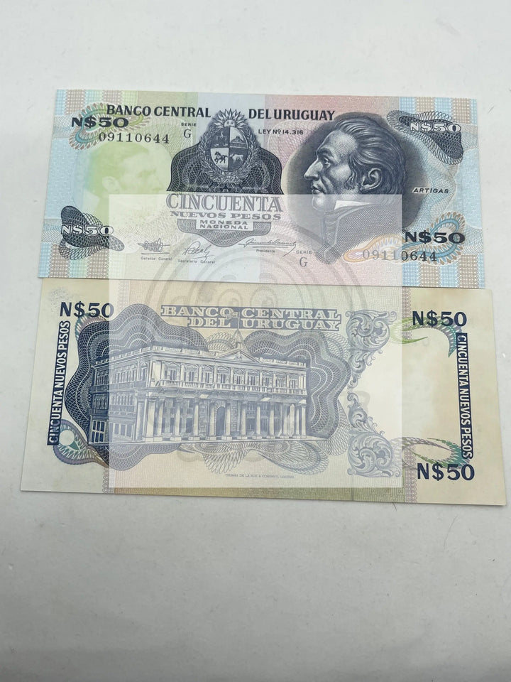 Uruguay, 50 Nuevos Pesos, KM:61a, UNC Banknote - Cool Coins & Notes