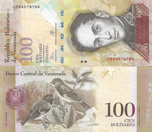 Venezuela 2011 (2-3-2011) 100 Bolivares P-93d Bird, Used World Banknote - Cool Coins & Notes