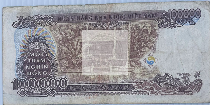 Vietnam 2000 100000 Dong P-117a Used World Banknote Currency - Cool Coins & Notes