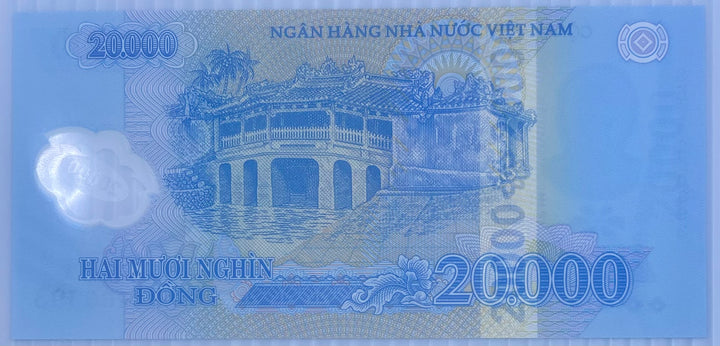 Vietnam 2021 20000 Dong P-120 UNC Polymer Banknote - Cool Coins & Notes