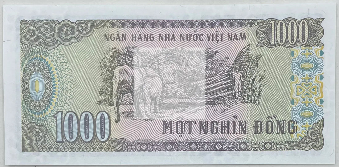 Vietnamese Currency 1,000 Vietnam Dong Banknote, 1988, P-106, UNC - Cool Coins & Notes