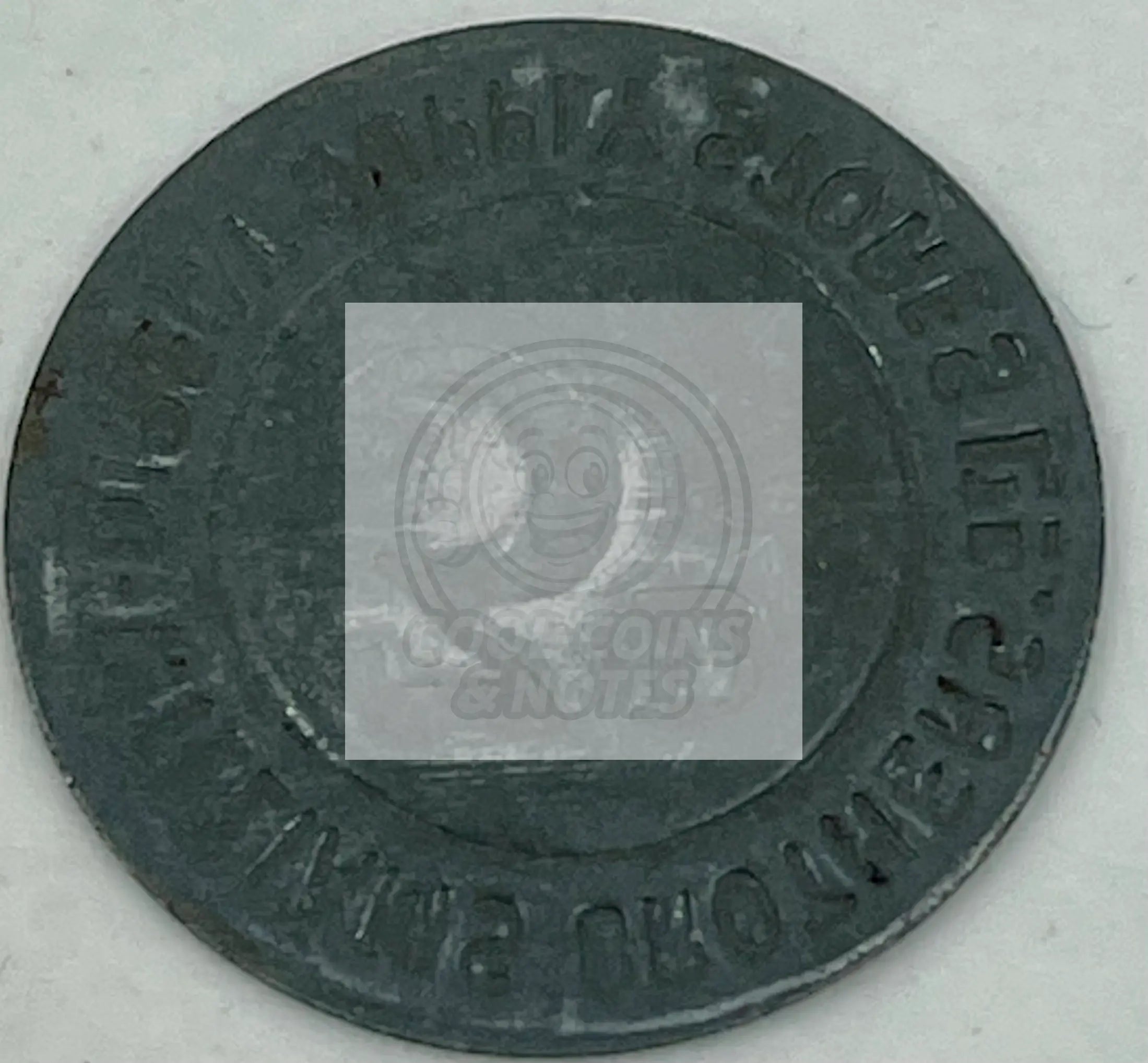 Vintage Williams Brothers 3d Denomination Tinned Iron Token 27 mm - Cool Coins & Notes