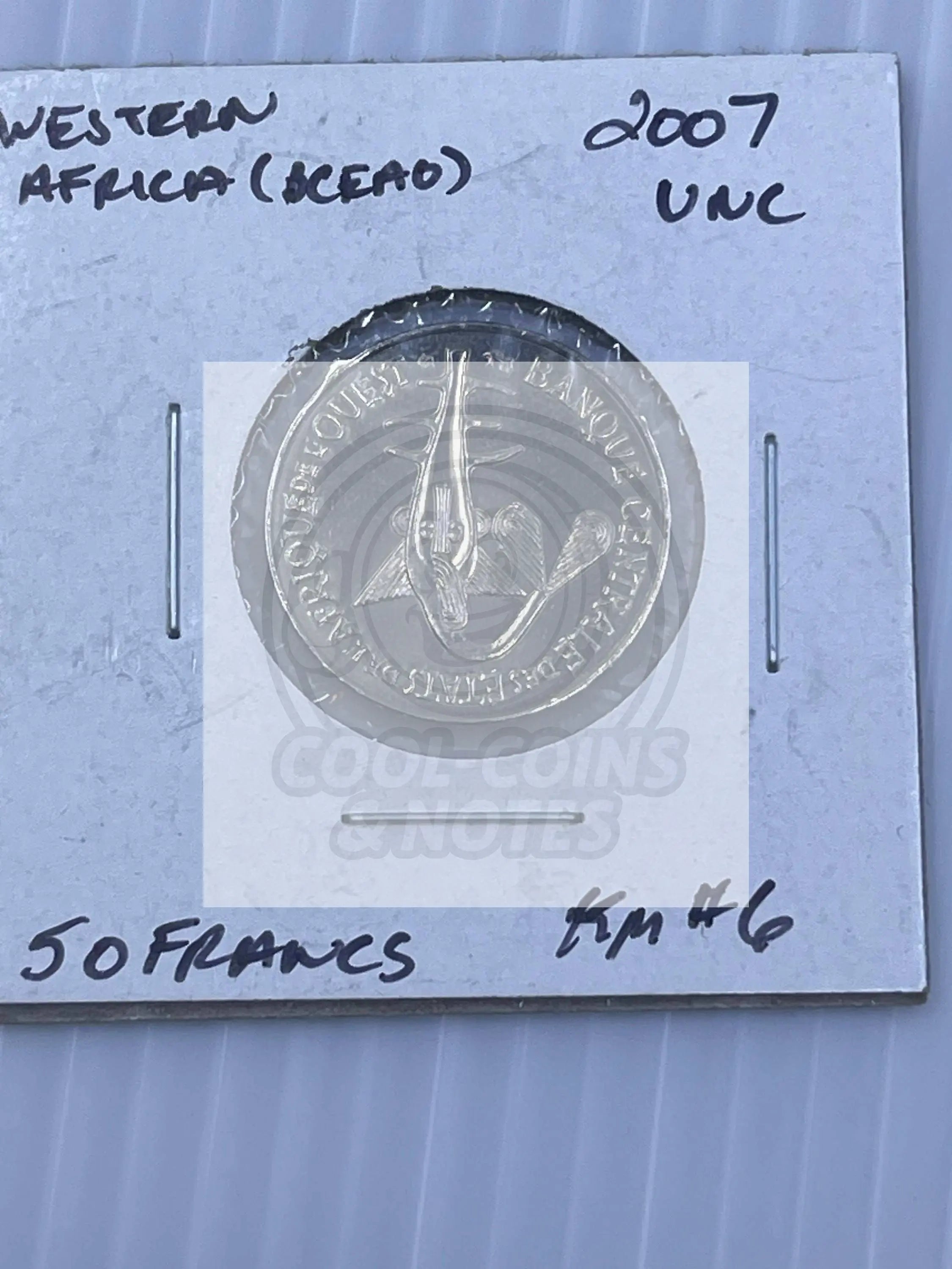 Western Africa 2007 50 Francs KM#6 UNC World Coin