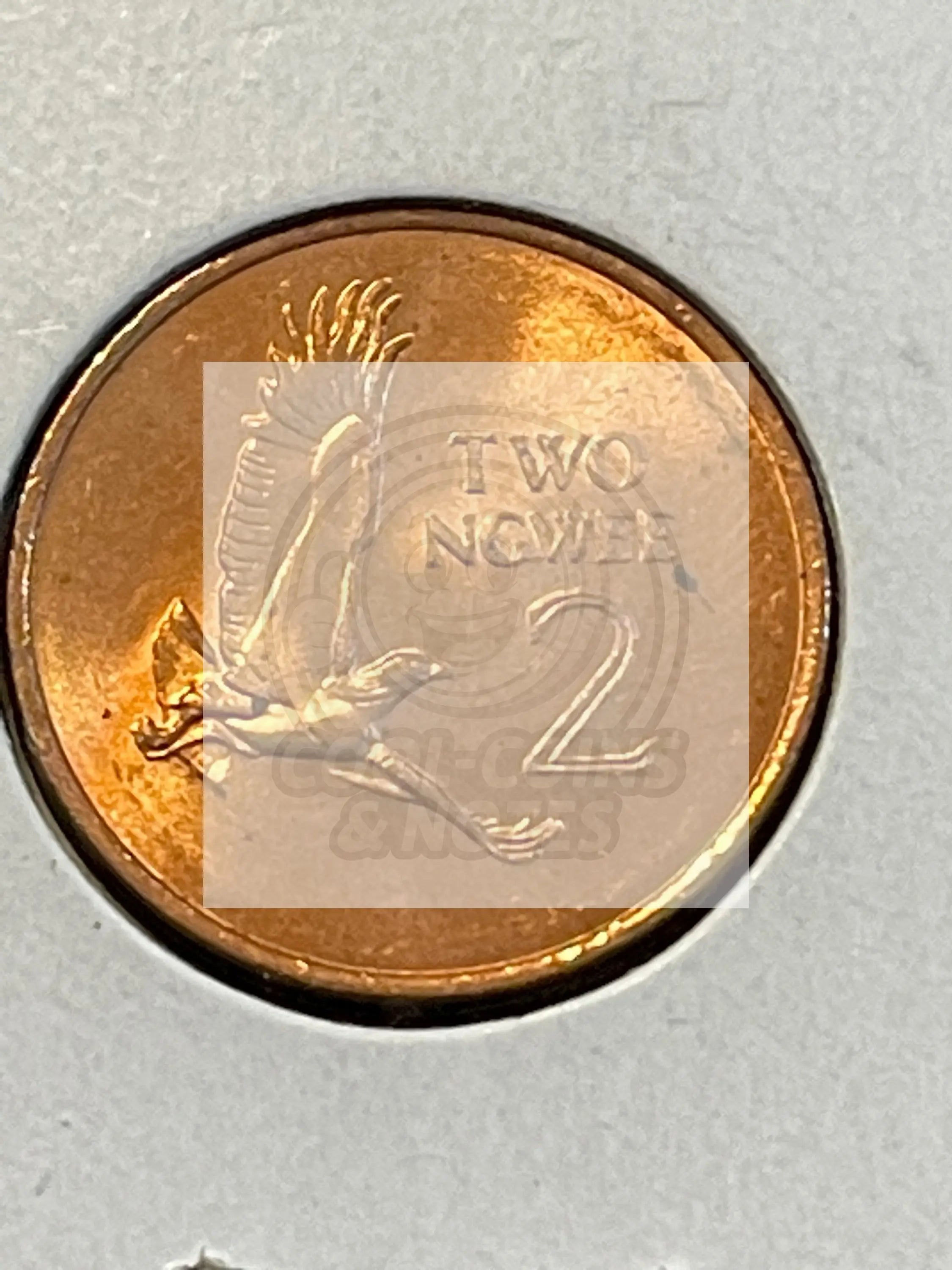 Zambia 1983 2 Ngwee Coin UNC KM 10.a - Cool Coins & Notes