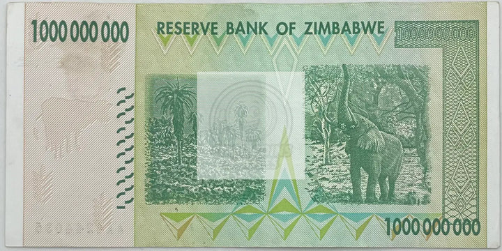 Zimbabwe 1 Billion Dollars Banknote, 2008, P-83, Used - Cool Coins & Notes