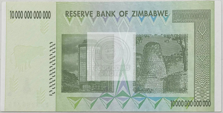 Zimbabwe 10 Trillion Dollars, 2008, AA, P-88, UNC World Banknote - Cool Coins & Notes
