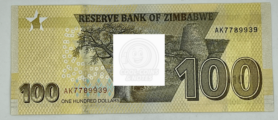 Zimbabwe 100 Dollars 2020 P-106 UNC Banknote