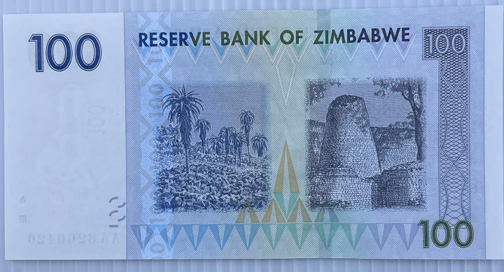 Zimbabwe 2007 100 Dollars P-69 UNC Banknote - Cool Coins & Notes