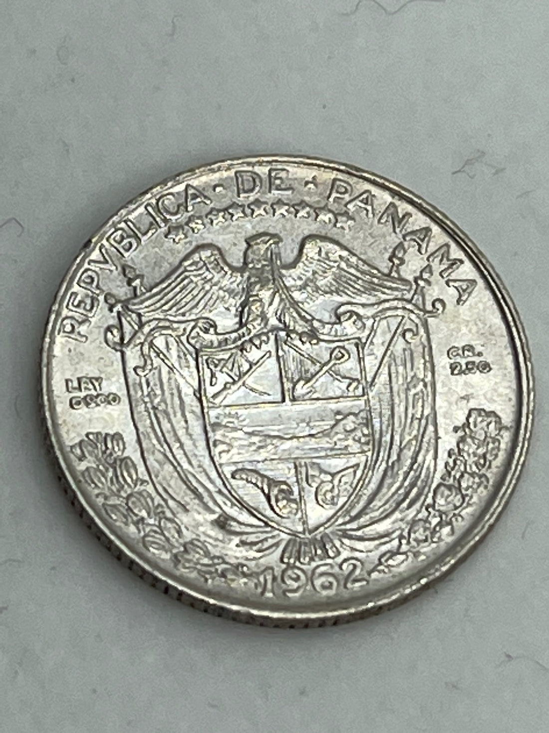 1962 Panama 1/4 Balboa Silver Coin KM#11.2 UNC - Cool Coins & Notes