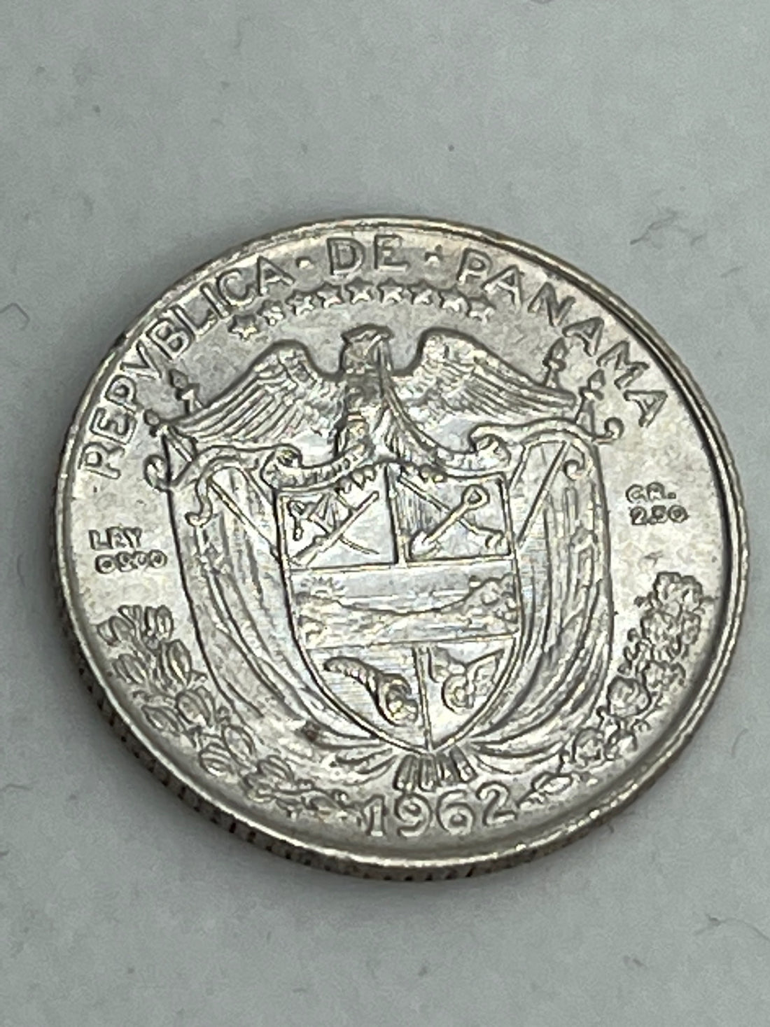 1962 Panama 1/4 Balboa Silver Coin KM#11.2 UNC - Cool Coins & Notes