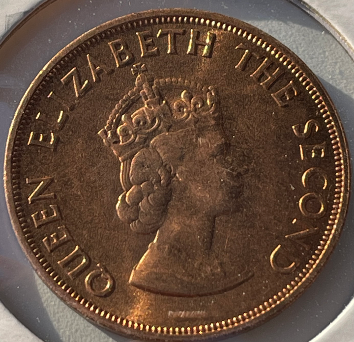 1964 Jersey 1/12 th of a Shilling KM# 21 -Choice BU RED Collector Coin 1 Coin - Cool Coins & Notes