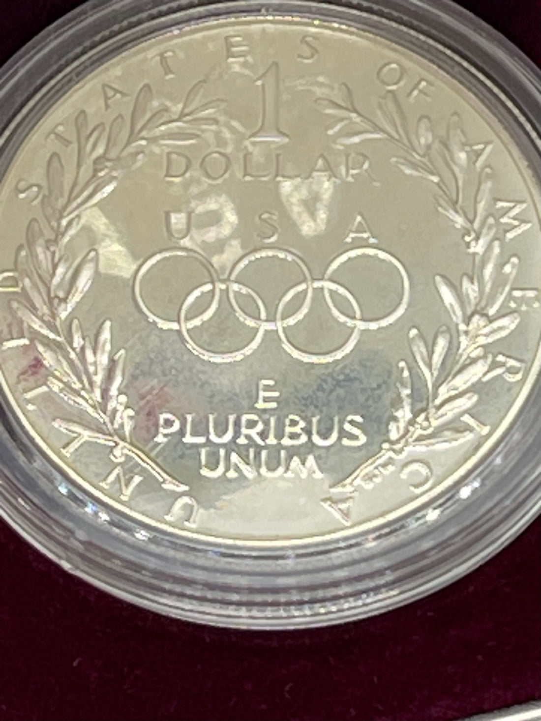 1988-S Seoul Olympiad - Proof Silver Dollar - Box & COA