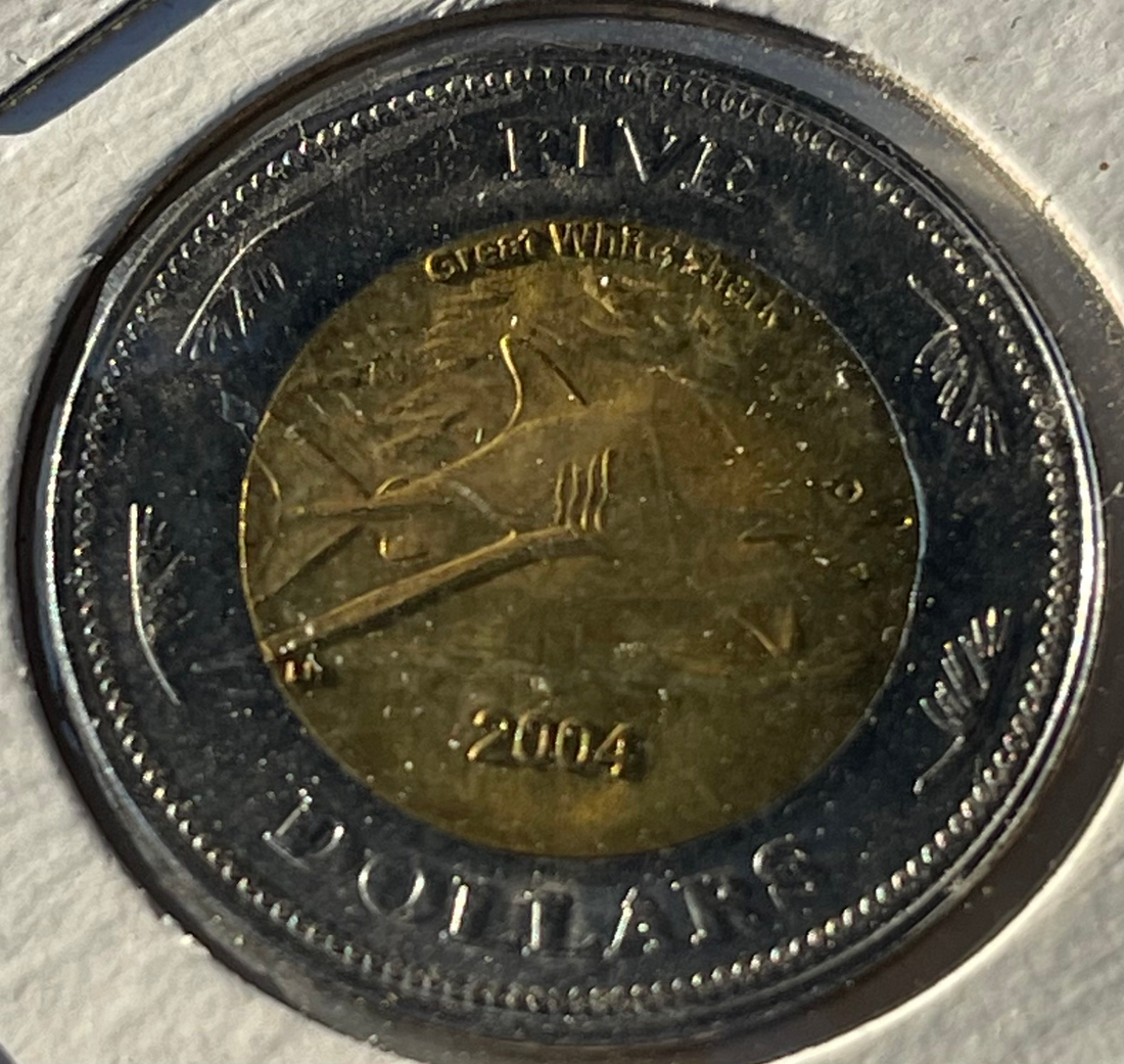 2004 COCOS (KEELING) ISLANDS,5 DOLLARS UNC Coin -MINTAGE=5,000 ONLY - Cool Coins & Notes