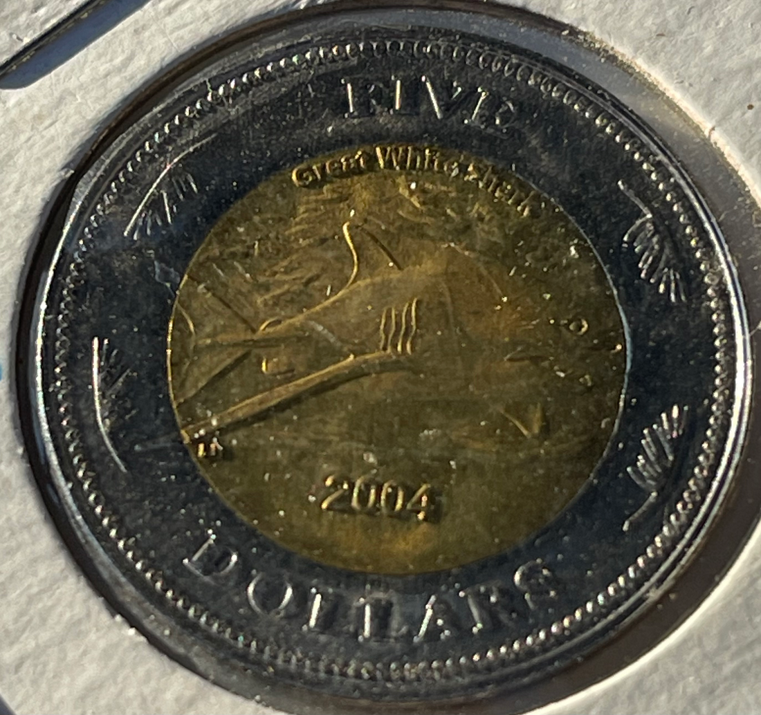 2004 COCOS (KEELING) ISLANDS,5 DOLLARS UNC Coin -MINTAGE=5,000 ONLY - Cool Coins & Notes
