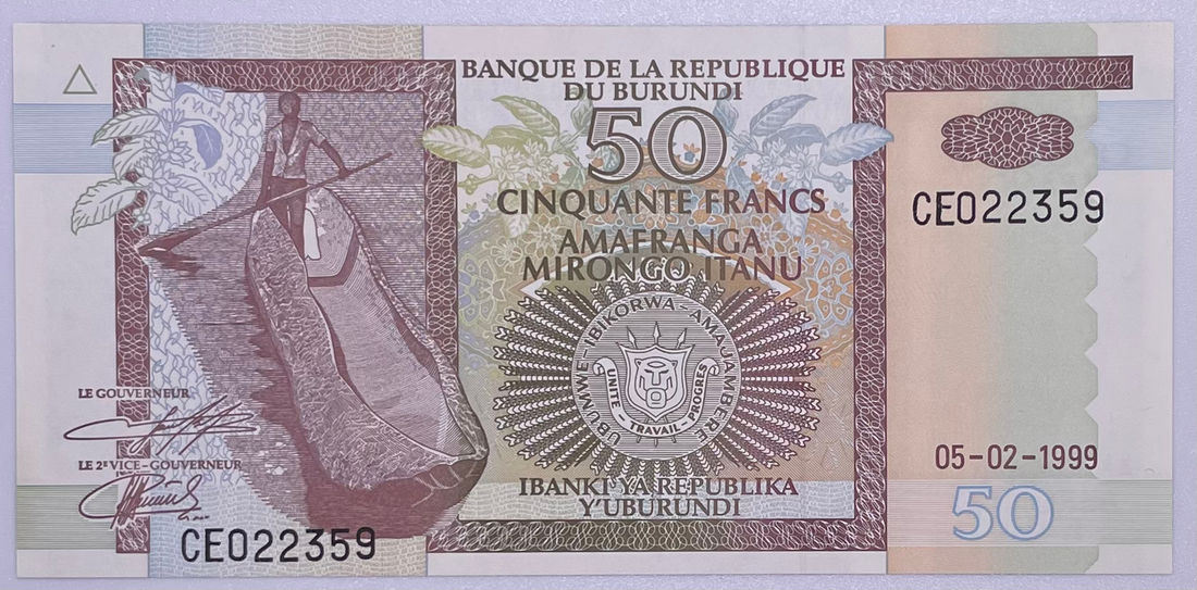 Burundi 50 Francs 1999 UNC P-36
