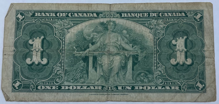 Canada 1937 $1  P-58e, Used From Lot World Banknote Currency - Cool Coins & Notes