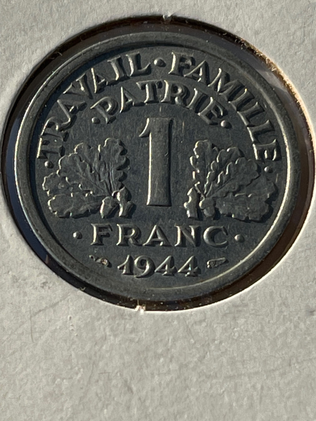 France 2 Francs 1944 Vichy (German Occupied). WWII World Coin. - Cool Coins & Notes
