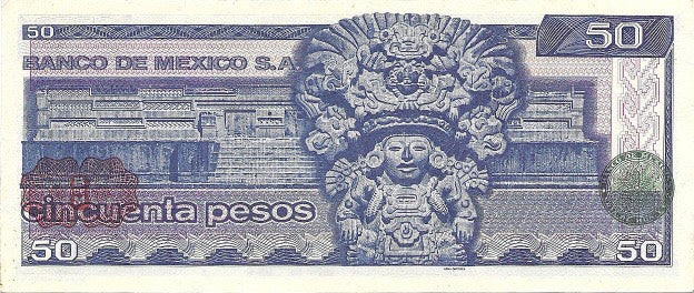 Mexico 50 Pesos Banknote, 1981, P-73 Uncirculated