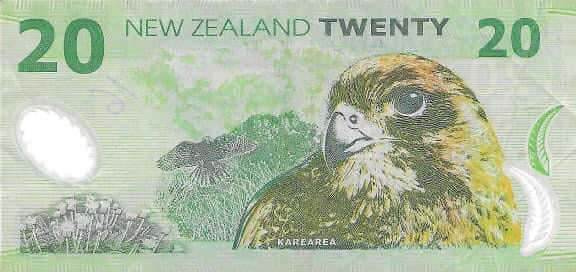 New Zealand $20 1994 P183 (Green Mountain), Used World Banknote - Cool Coins & Notes
