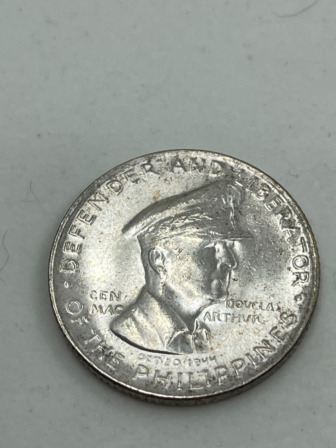 Philippines 1947 50 Centavos Coin Silver UNC KM 184