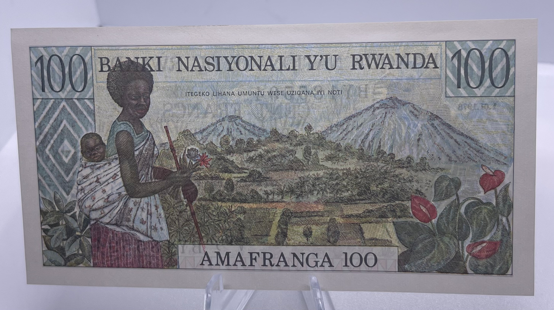 Rwanda 1978 100 Francs Zebra P12 UNC Banknote