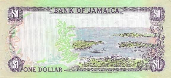 Jamaica 1987 $1 P-68, Used World Banknote