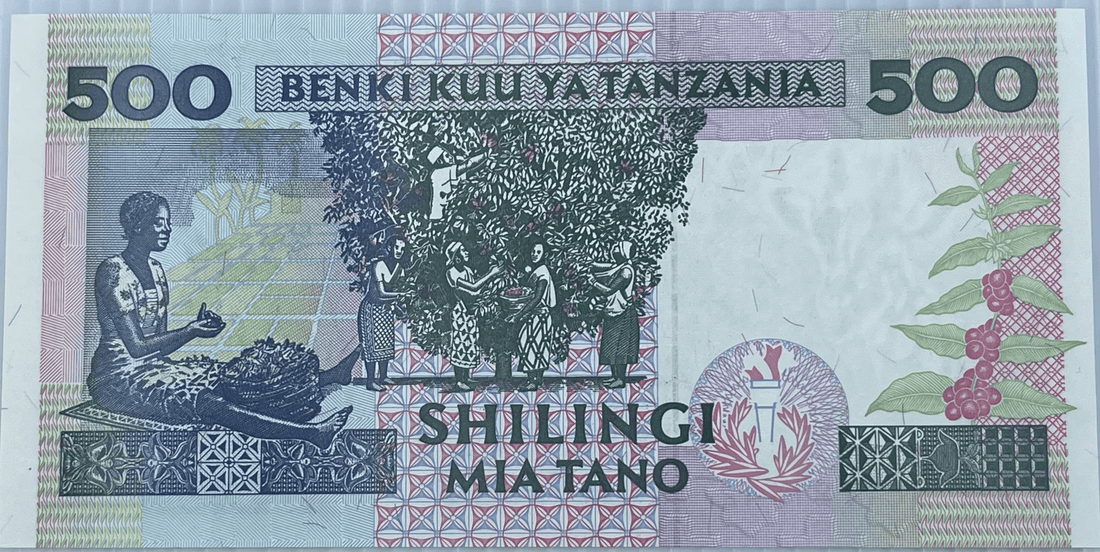 Tanzania 1997 500 Shilingi P-30 UNC Giraffe & Zebra World Banknote Currency