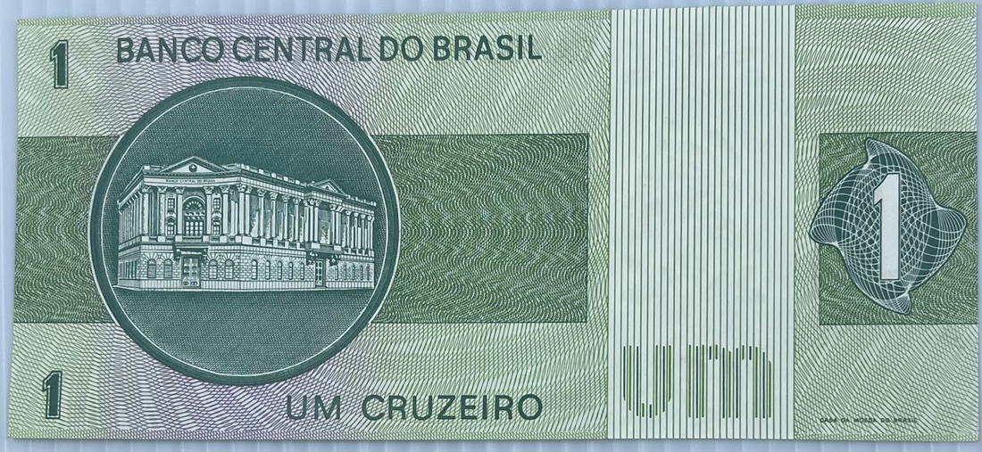 Brazil 1980 1 Cruzeiro P-191 UNC World Banknote Currency