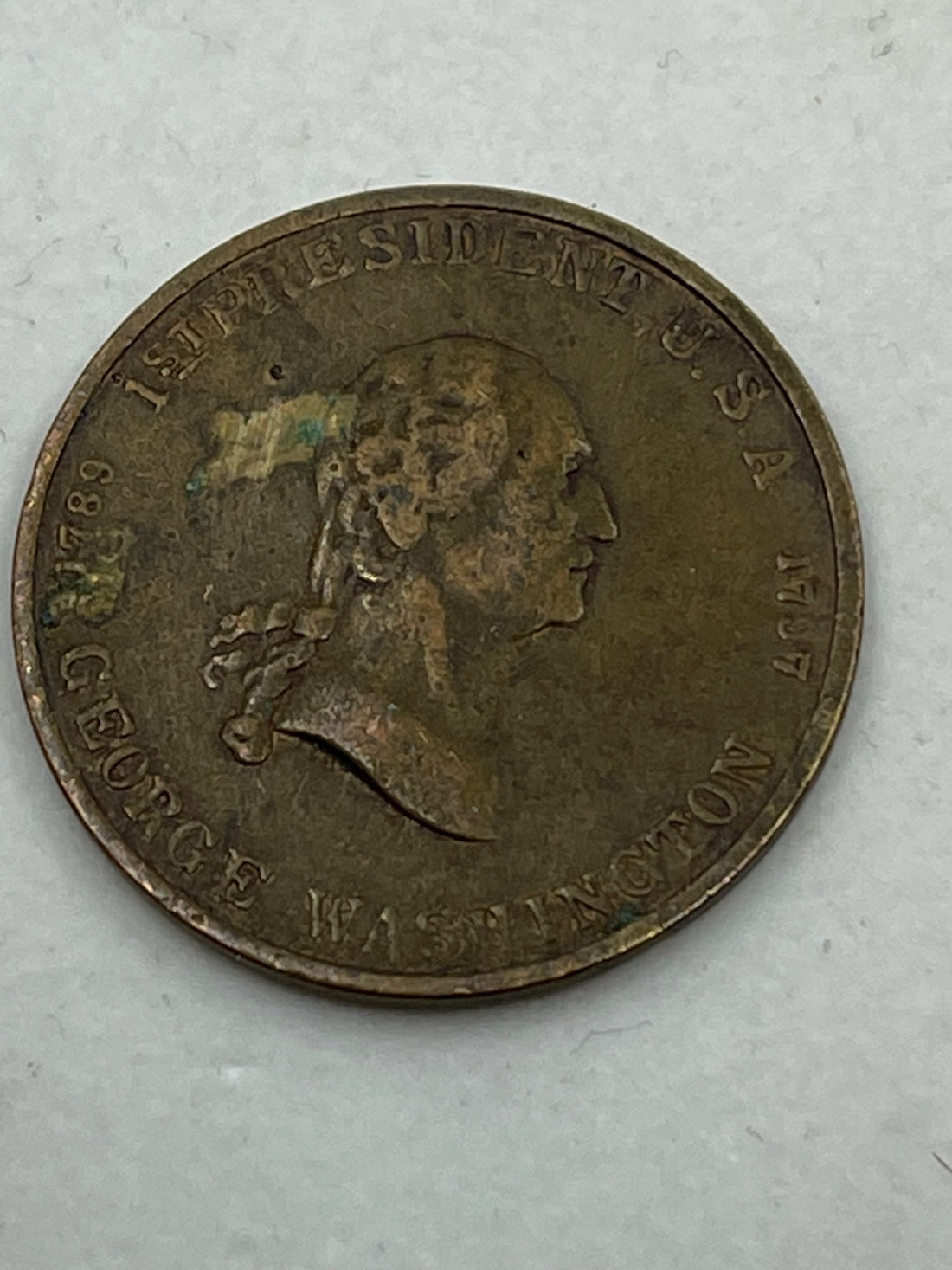 1789-1797 GEORGE WASHINGTON 1st PRESIDENT of U.S.A. Token