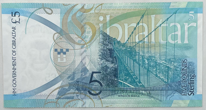 Gibraltar 5 Pounds Banknote, 2020, P-42, UNC - Cool Coins & Notes