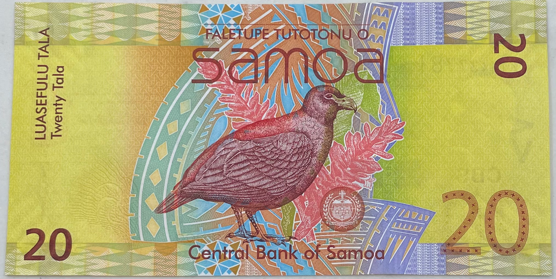 2012 Somoa 20 Tala P-40b UNC World Banknote