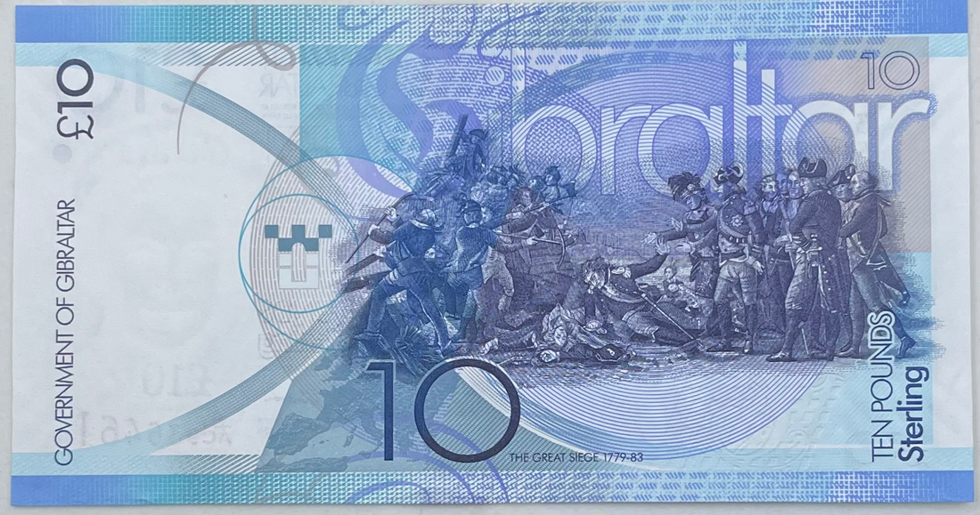 2010 Gibraltar 10 Pounds UNC World Banknote - Cool Coins & Notes