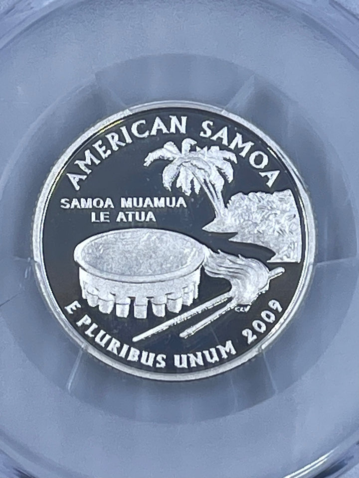 2009 S 25 cents American Samoa PCGS PR69DCAM Silver Coin - Cool Coins & Notes