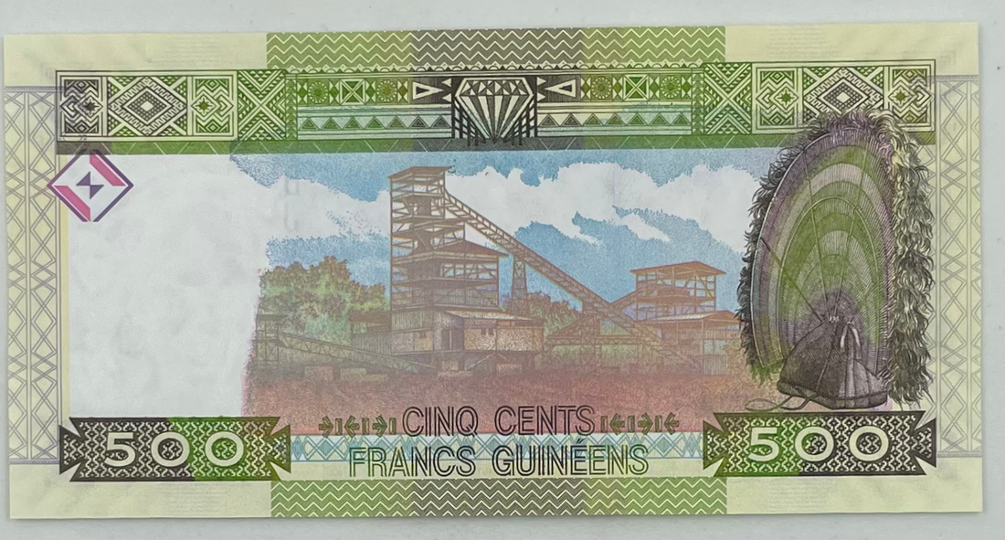 2017 Guinea 500 Francs P-47b UNC Banknote
