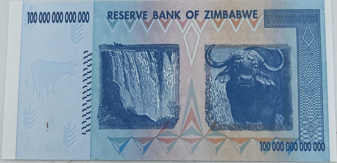 Zimbabwe 100 Trillion Dollars Banknote, 2008, P-91, UNC World Banknote