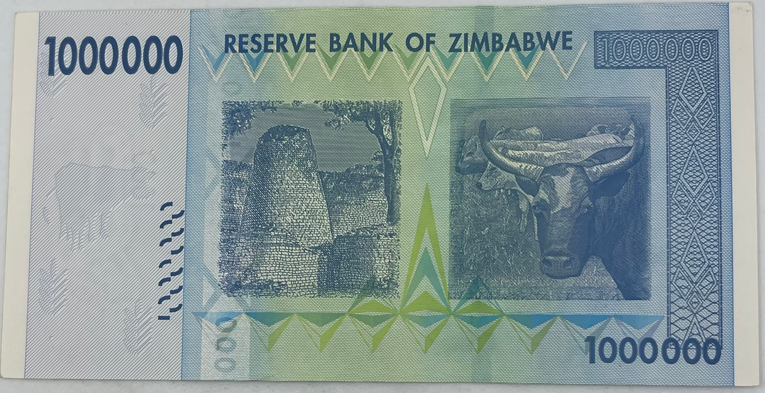 Zimbabwe 1 Million Dollars, 2008, P-77, UNC World Banknote