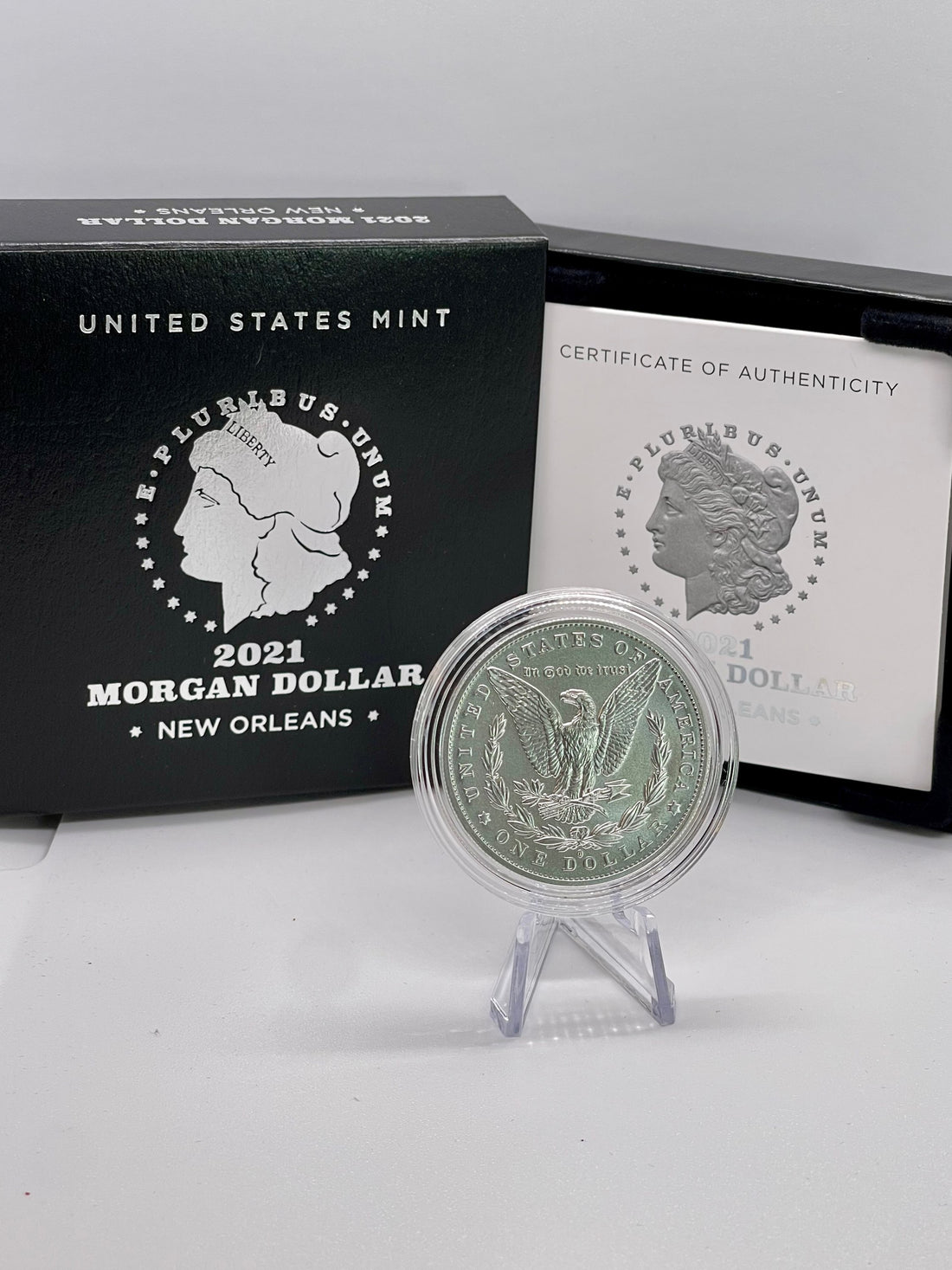 2021-O Morgan Silver Dollar New Orleans In Original Government Packaging  Coin