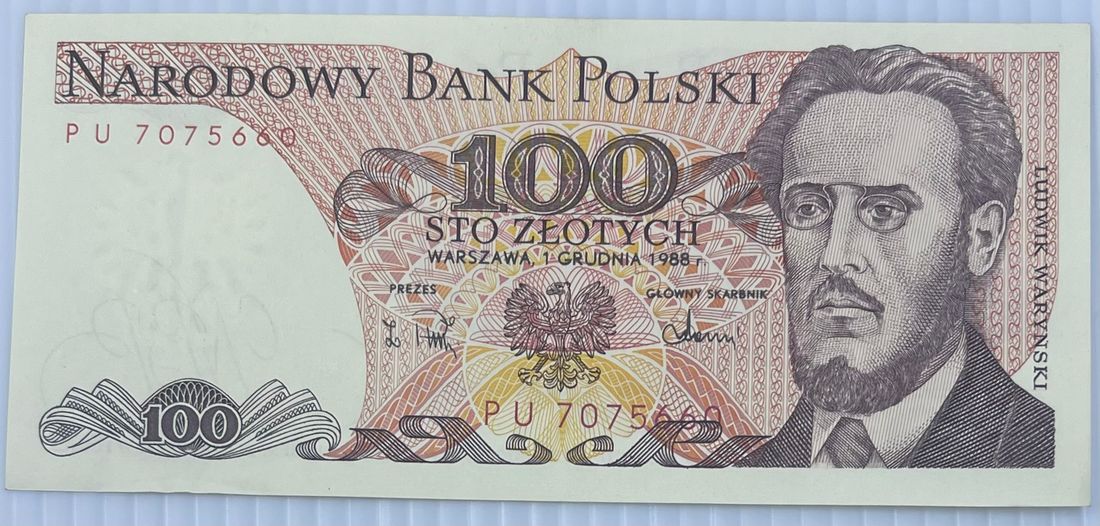 Poland 1976 100 Zloytch P-143b UNC, World Banknote Currency