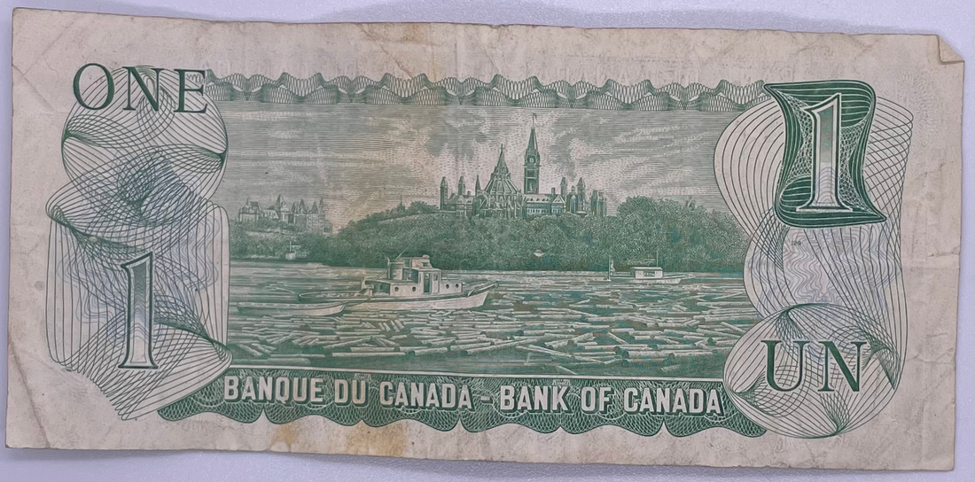 Canada 1973  $1 Dollar BC-46 QEII Used Banknote From Lot