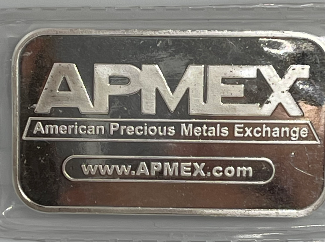 (1) 1 Troy Ounce .999 AG Fine Silver Bar ~ Apmex sealed - Cool Coins & Notes