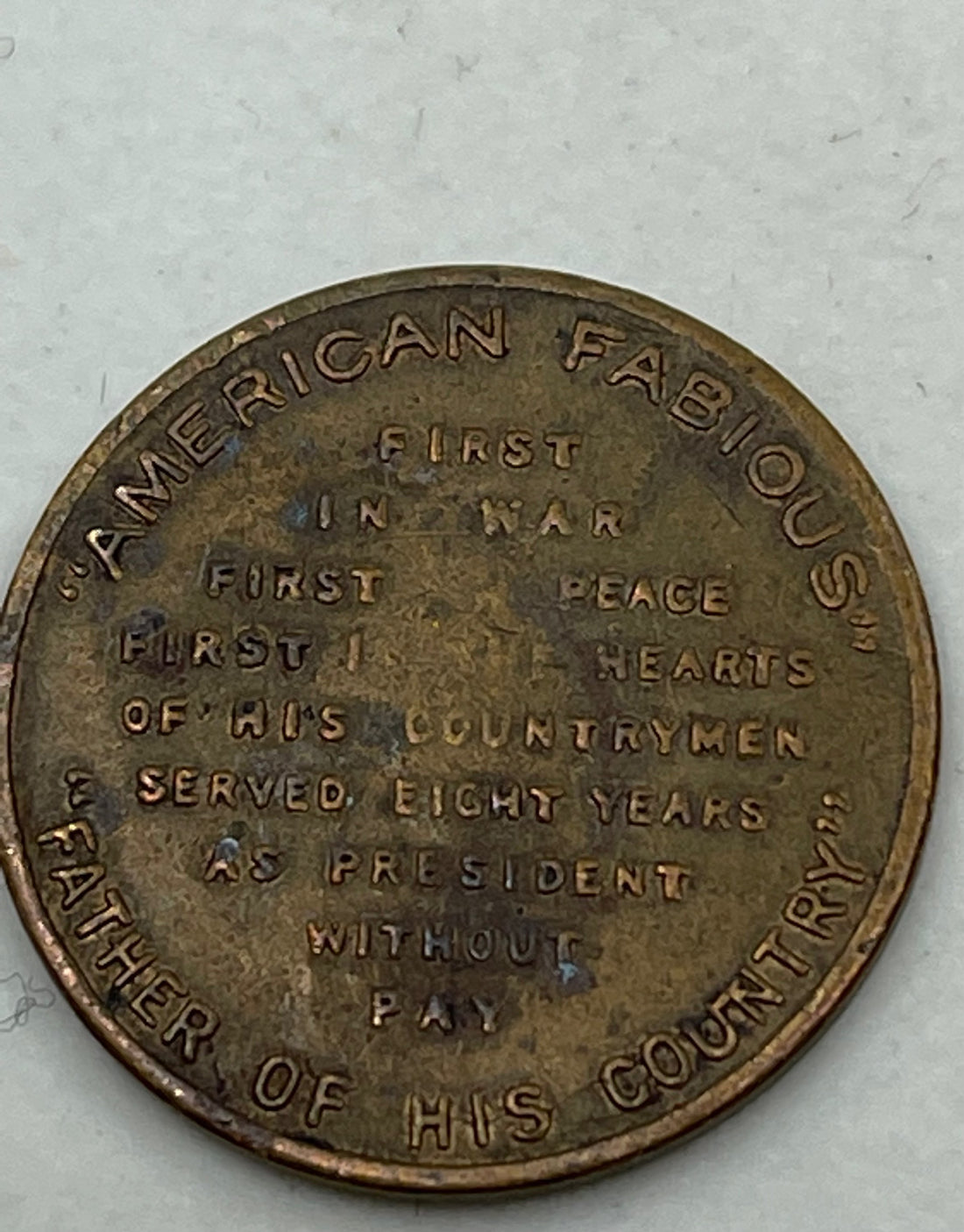1789-1797 GEORGE WASHINGTON 1st PRESIDENT of U.S.A. Token - Cool Coins & Notes