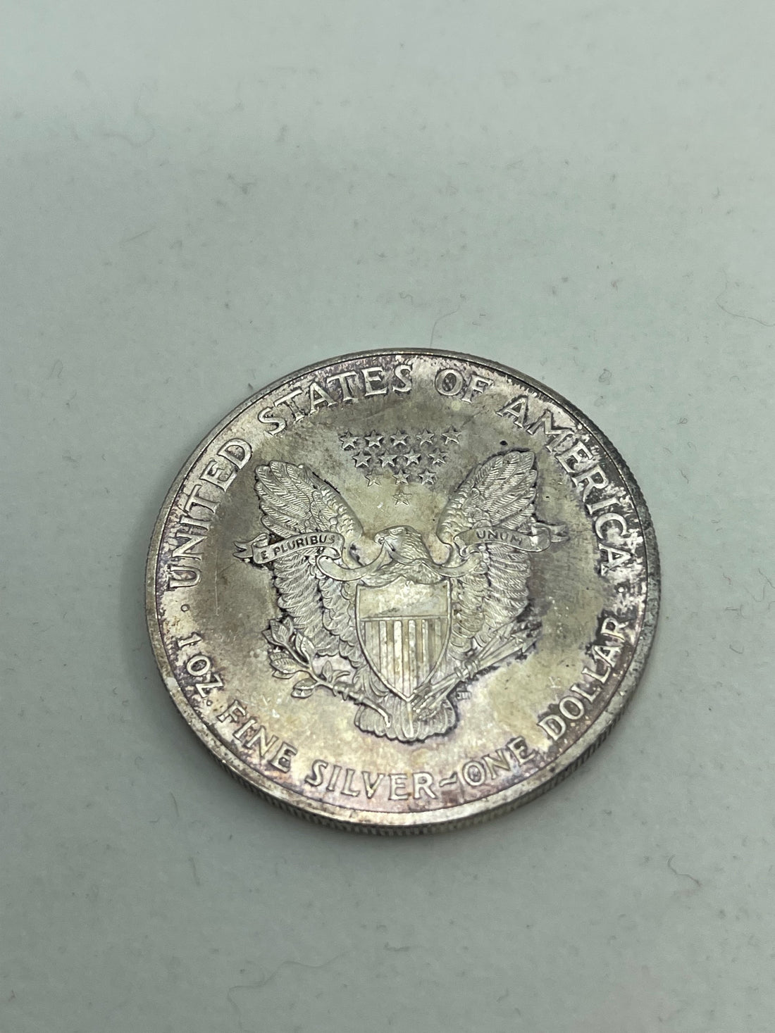 Colorized Spaceship Columbia American Silver Eagle - Cool Coins & Notes