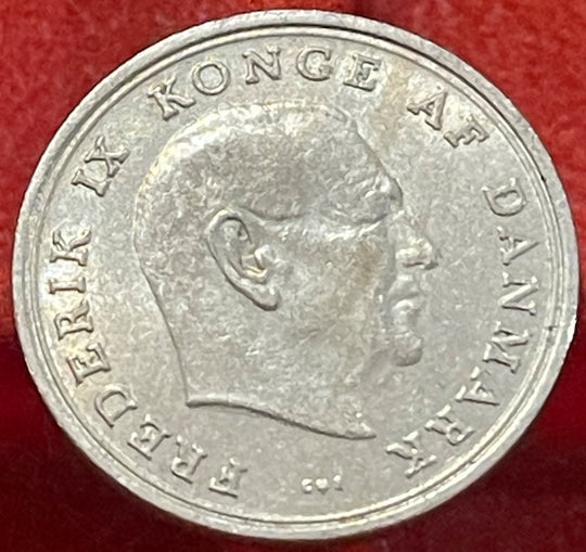 Denmark 1971 1 Krone KM-851.1 Circulated World Coin