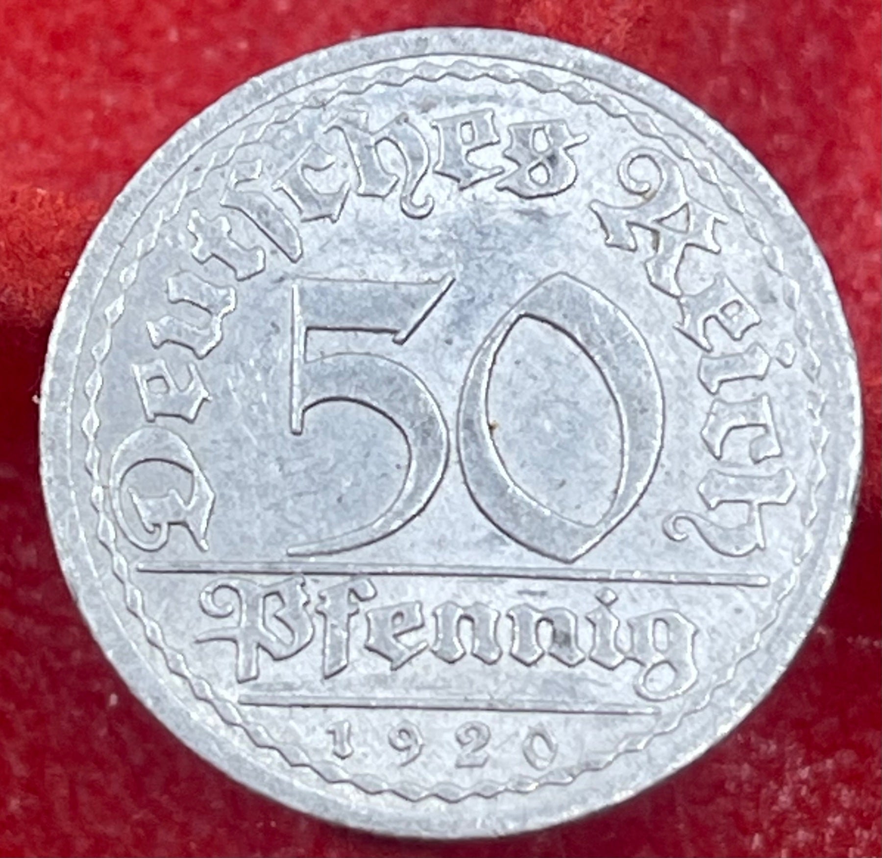 Germany 1920 A 50 Pfennig KM-27 Circulated World Coin Item Shown — front