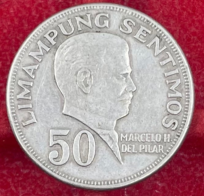 Philippines 1974 50 Sentimos KM-200 Circulated World Coin — front