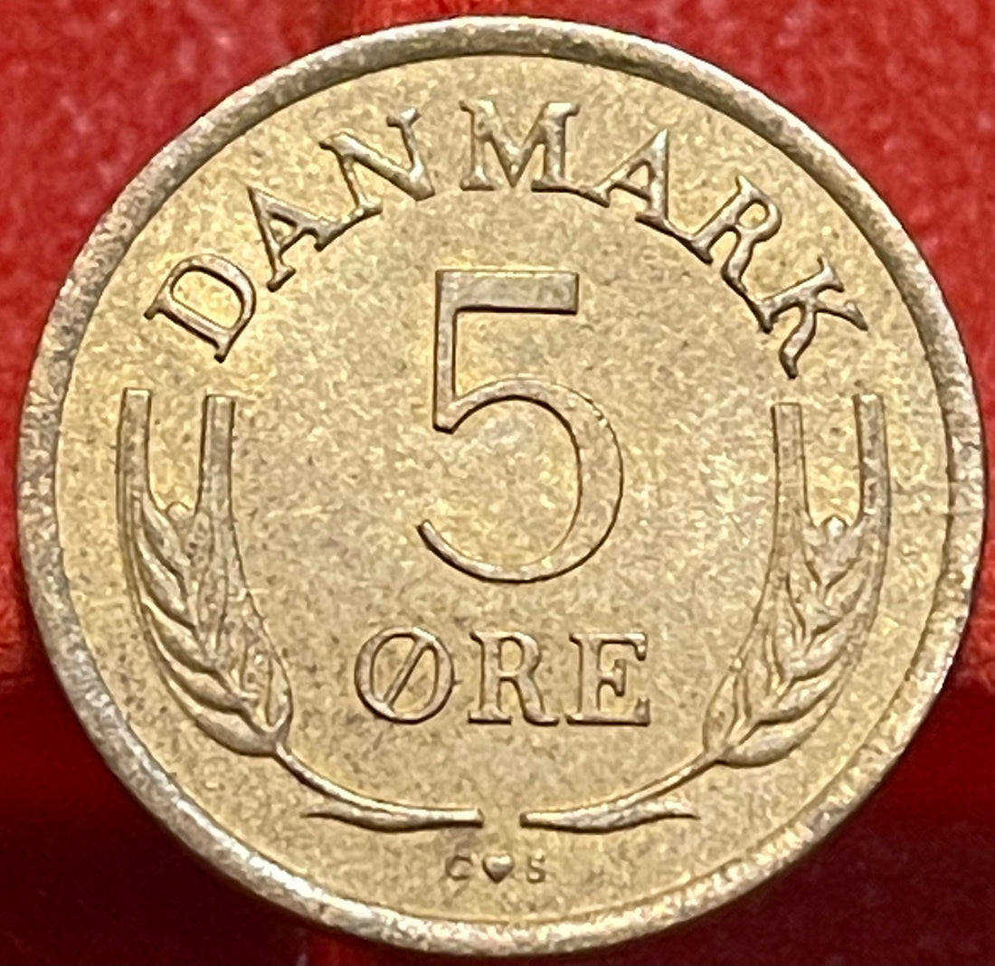 Denmark 1964 5 Øre KM-848.1 Circulated World Coin — front