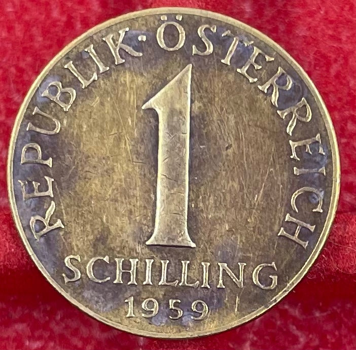 Austria 1959 1 Schilling KM-2886 Circulated World Coin — front