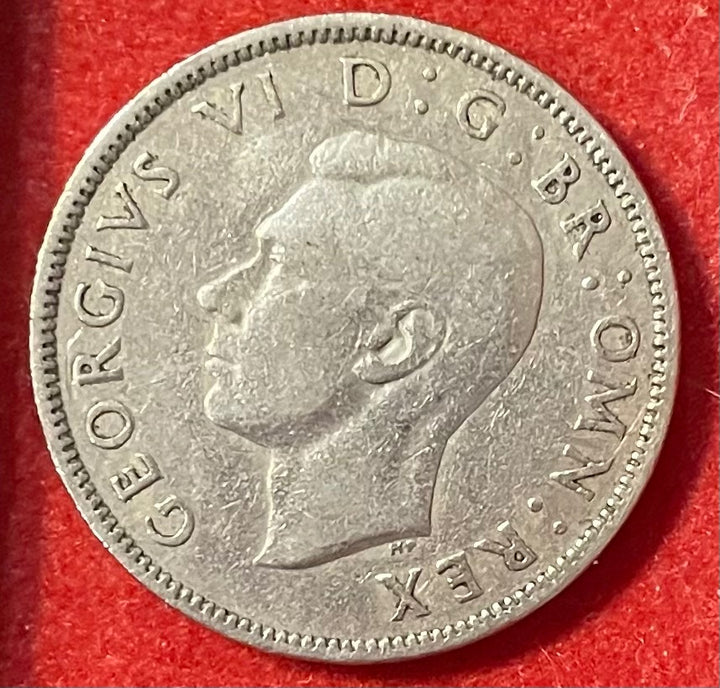 United Kingdom 1948 Two Shillings Pound Sterling (pre-decimal) KM-861 Circulated World Coin Item Shown — front