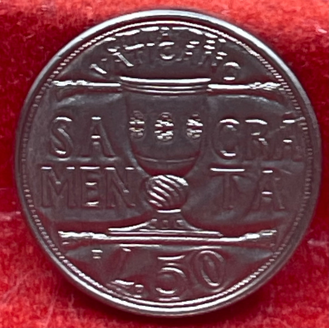 Vatican City 1993 50 Lire KM-246 UNC World Coin — front