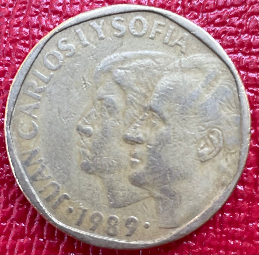 Spain 1989 500 Pesetas Circulated World Coin Item Shown — front